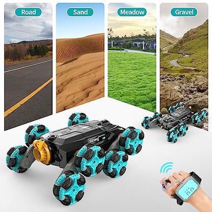 RC Monster Truck Smoke Raging Bull + 8wd Gesture RC Stunt Cars