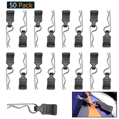 HobbyPark RC 0-14mm Hole Puncher Reamer Black & 1.0mm Rod Universal RC Car Body Clips with Pull Tabs