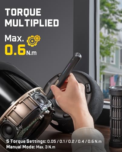 Fanttik E2 Ultra Electric Screwdriver, Precision Screwdriver Set (Grey) | 50 Magnetic Bits, 5/32''Hex Shank, 0.6N.m, RevoStor Magnetic Storage, Repair Kit for PC, Phone, 3D Printer, RC Cars, Drone - color: Space Grey
