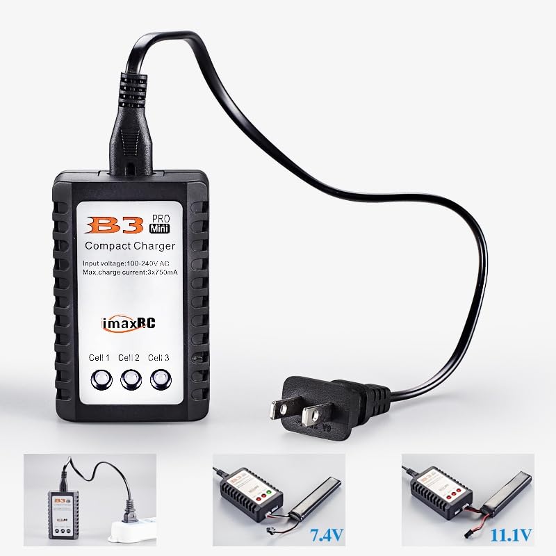 B3 RC LiPo 2S-3S Battery Balancer Charger 7.4V-11.1V RC Pro Compact Charger B3AC