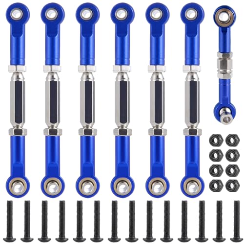Adjustable Aluminum Upgrades Parts Turnbuckles Camber Links Set for 1/10 Traxxa Slash 2WD 4X4 Hoss Rustler VXL Stampede RC Truck