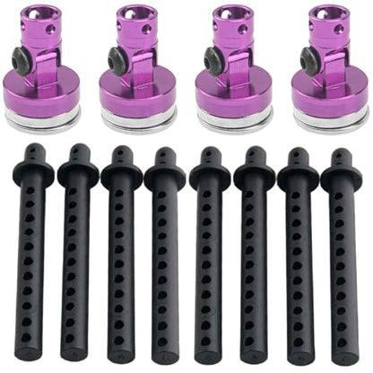RC Magnetic Body Post,Alloy Magnetic Stealth Invisible Body Shell Mount Column & 8PCS 68mm Plastic Body Post RC Car Shell Holder Mounts