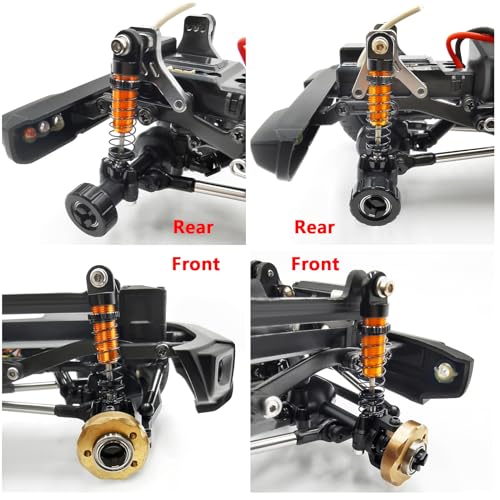 Shocks Absorber 35mm for Kyosho Mini Z 4x4 Jimny Wrangler | 4PCS Aluminum Alloy RC Short Dampers 1/18 1/24 RC Car Upgrade