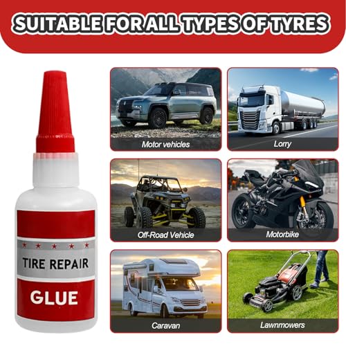 TBTFW Tire Repair Glue, Rubber Cement Tire Repair, RC Tire Glue-1.7oz | Used for Side Bonding or Tire Leakage, DIY Crafts