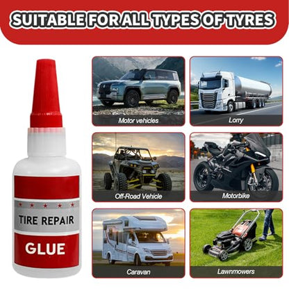 TBTFW Tire Repair Glue, Rubber Cement Tire Repair, RC Tire Glue-1.7oz | Used for Side Bonding or Tire Leakage, DIY Crafts