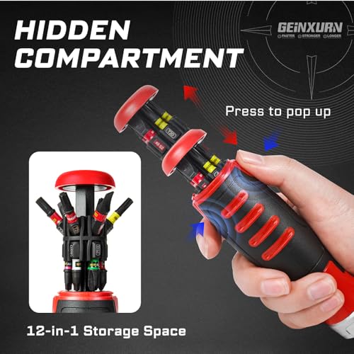 19 Pieces Ratcheting Screwdriver Set and Socket Wrench Set, Mini Rachet Wrench, Rachet Screwdriver Handle and Nut Driver with 12 Pcs Impact Screwdriver Bit, Hand Tools Set for Repair DIY - style: RM019-US