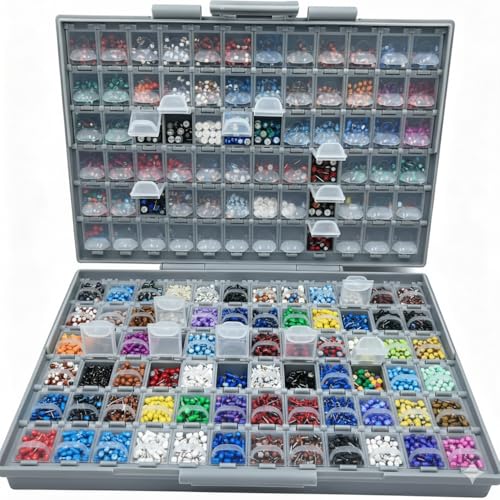 AideTek Two SMD SMT Resistor Capacitor 1206 0805 0603 Box Organizer Craft Beads Storage 144 Compartments for each box - style: 2BOXALL