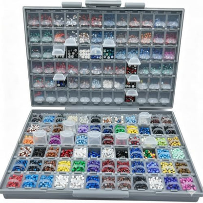 AideTek Two SMD SMT Resistor Capacitor 1206 0805 0603 Box Organizer Craft Beads Storage 144 Compartments for each box - style: 2BOXALL