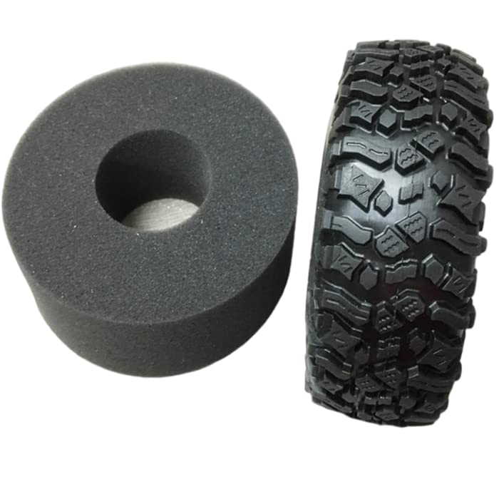 KYX Racing Rubber 2.2 Inch Tires 140mm * 55mm Tyres Upgrades Parts Accessories for 1/10 RC Crawler Car Axial Wraith (2pcs)