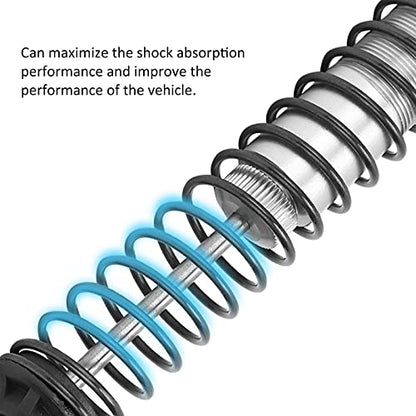 Drfeify 2PCS 144mm Oil Filled Shock Absorbers for 1/8 RC Car, Aluminum Alloy Adjustable Damper Set Fit for HSP, HPI, Axial SCX10 RC Crawler and Off Road Truck (Silver) - color: Silver