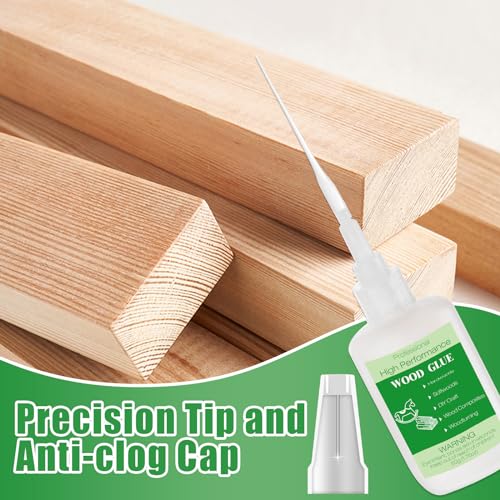 50g Wood Glue Clear- Heavy Duty Wood Glue for Furniture Woodworking, Strong Adhesive Waterproof Super Glue Gel for Wood Crafts - style: 50g Wood Glue