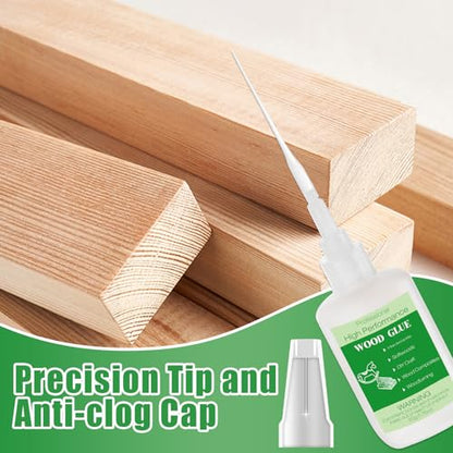 50g Wood Glue Clear- Heavy Duty Wood Glue for Furniture Woodworking, Strong Adhesive Waterproof Super Glue Gel for Wood Crafts - style: 50g Wood Glue