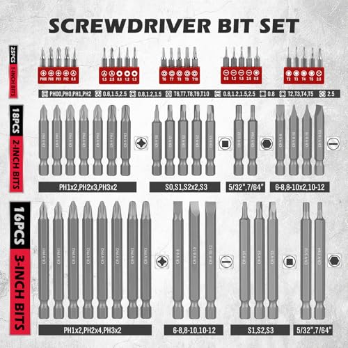 260-Piece Ultimate Precision Screwdriver Bit Set, Premium Security Bit Set Includes Magnetic Security Bits, Nut Driver, Ratchet Wrench and Bits Holder - style: 260 PCS Multi-Tasker Kit