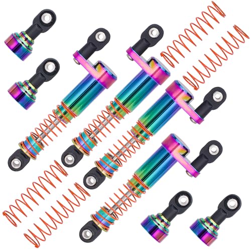 1/10 RC Shock Oil Dampers kit with Offset Cap for 1/10 SCX10 TRX4 Capra Axial Tamiya LCG Cheater Rigs VS4-10 D90 90046 RC Crawler Car (85mm) - size: 85mm