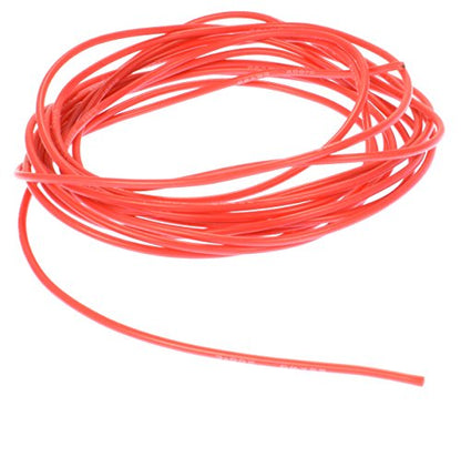 10' Red 22 Gauge Super Flexible High Strand Battery/Motor Silicone Insulated Copper Wire #1190