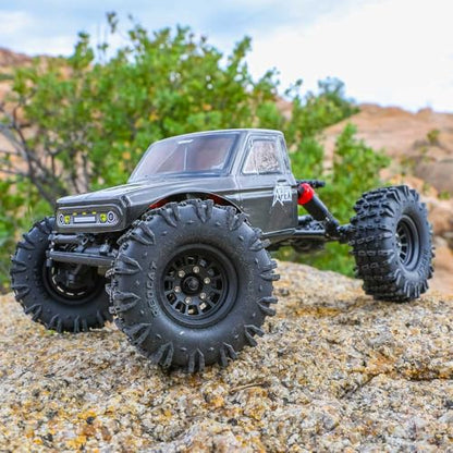 Redcat Racing Ascent-18 APEX, 1/18 Scale Brushless Electric Rock Crawler, Carbon Fiber, 4WD RC Car for Adults with 2.4GHz Radio System (Gray) - color: Gray