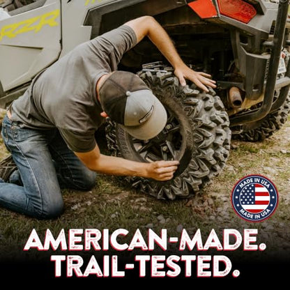 GlueTread SXS Sidewall Tire Repair Kit, Off Road UTV ATV Tire Patch Kit | Mends Side Wall Punctures and Gashes with Rubber & Glue, No Need to Remove Wheel, Fixes Up To 4-6 Tubeless Flats, Emergency