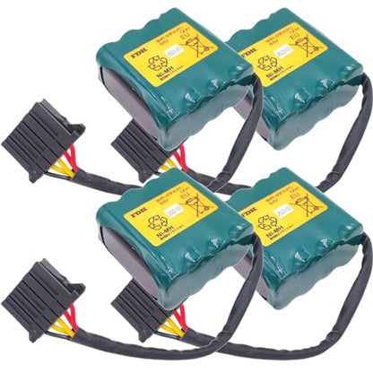 (4-Pack) 8HR-4/3FAUPC Battery Pack 9.6V 4500mAh for Okuma Machine Tool E5503-07E-001 Rechargeable