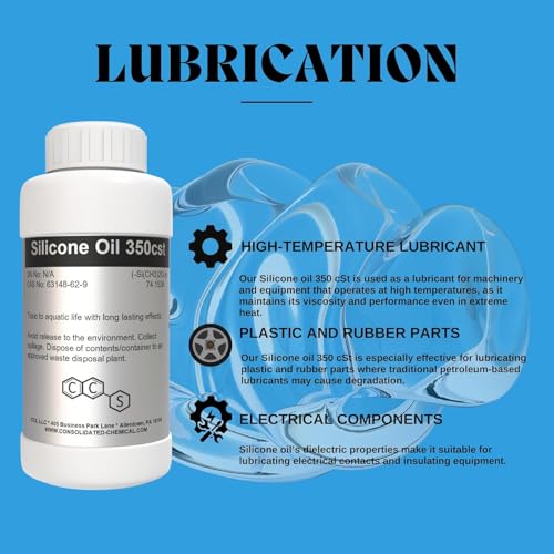 Silicone Oil High Purity 350cst (250mL (8 Fl Oz)) - size: 8 Fl Oz