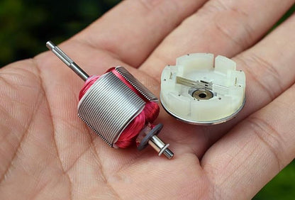 Mini 370 Motor DC 12V-24V 6000RPM 24mm Precious Metal Brush Splined Shaft for Toy Car Door Window Actuator Engine