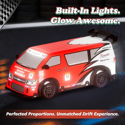 RC Drift Car 1:24 Scale Remote Control Vehicle 25KM/H(Peak) 4WD with Drift, JDM Drift rc Cars with LED Lights USB Rechargeable Battery, rc Cars Boys Toys Gift Back-to-School Season Birthday - color: Rc Drift Car-red