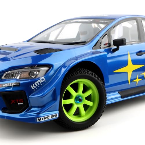 75mm/2.95" RC Rally Car Tires Rubber Tires Tyres & Plastic Wheel Rims 12mm Hex Compatible with Traxxas 4 Tec 2.0 Tamiya TT01 XV01 Kyosho WR8 Sakura WLtoys HPI Touring Racing Car (Green)