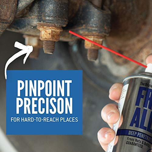 Free All Rust Eater Deep Penetrating Oil, 6 oz Aerosol – Loosens Rusted Bolts, Nuts, Pipe Connections & Locks – Industrial-Grade Rust Remover, Silicone-Free Formula, Safe for Paint & Plastic Surfaces - style: 6 Ounces