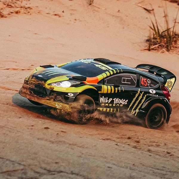 Helidirect Rlaarlo 1/10 Brushless RTR 4WD RC Rally Car - Remote Control Car RC Cars for Adults (Carbon Fiber) - color: Carbon Fiber