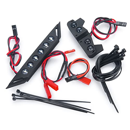 MORLORDY RC Front and Rear LED Light Kits Headlight Taillight for 1/10 TRX Slash VXL XL-5 Upgrades 4x4 2WD Truck