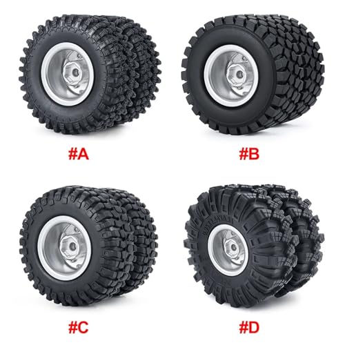 RC Models For Axial For SCX24 1/24 Front Rear Wheel Tires Hubs CVD Driver Shaft Set RC Crawler Car All Series Modified Upgrade Parts(Set-D) - color: Set-D