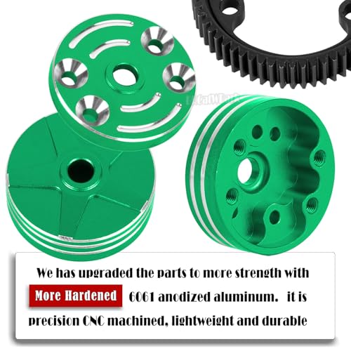 RC Differential Locker Spool Diff Case Mounts & Differential Case Upgrades Part for 1/10 Slash 2WD VXL/Stampede 2WD VXL XL-5/Rustler 2WD VXL XL-5/Bandit 2WD VXL,Green - color: Green - (Upgrades Part)