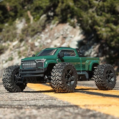 ARRMARC Truck 1/10 Big Rock 4X4 223S BLX BRUSHLESS Street Truck RTR (Batteries and Charger Not Included) with DSC, (Green), ARA4312V4T2 - color: Green