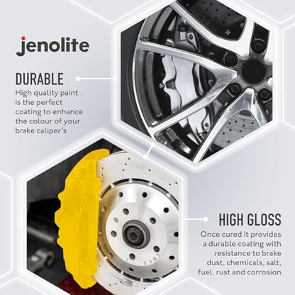 JENOLITE Brake Caliper Paint Aerosol, Yellow 1x13.5oz | Brake Caliper Paint, Durable High Gloss Finish High Heat Spray Paint, Restore - color: Yellow