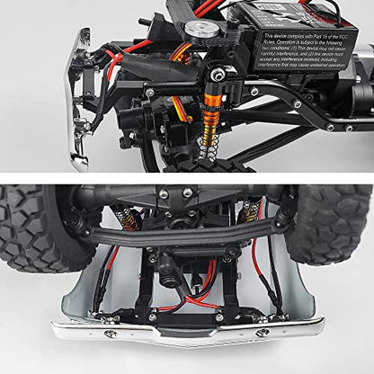 RCLIONS Aluminum Front&Rear Bumper Mount Plate for Axial SCX24 AXI00001 Upgrades 1/24 RC Crawler Car Accessories
