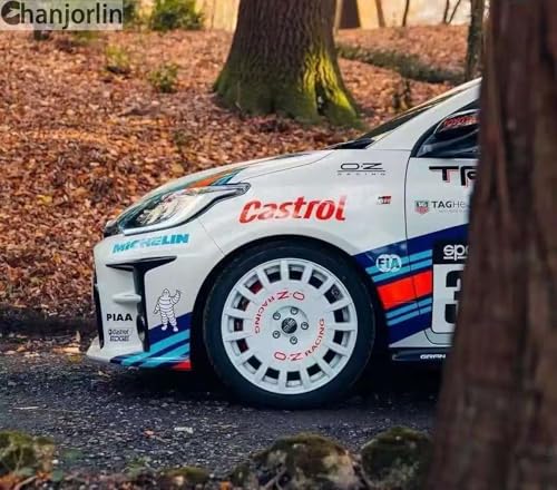 1/8 RC On Road Tires And Plastic Street Wheels 17mm Hex OD 3.94'' 1/7 Rally Racing Tyres For 1:8 1:7 Touring Street Drift Car Tamiya HPI WR8 HSP ARRMA Redcat Losi Kyosho GT2 VRX W10 (White) - color: White