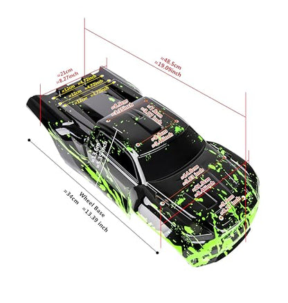 Custom Body Compatible for Sledge 6S 4WD 1/8 Truck Shell Cover (Flag Strip) - color: Flag Strip