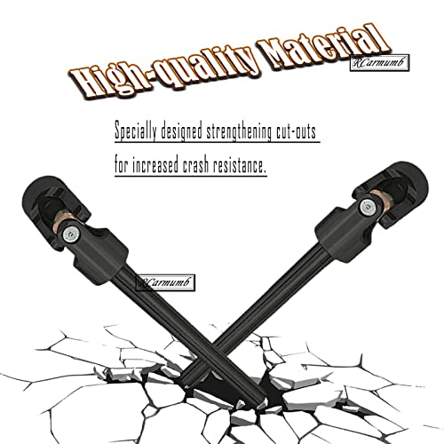 RC Drive Shaft Universal Upgrades for 1/10 SCX10 II Red cat D90 Gen7/Pro RC 4WD GEN8 SCX10 2, Rcarmumb 2pcs RC Crawler Driveshaft,Harden Steel #45 Part Hop-Ups (116-170MM, 2-Pack) Black - size: 116-170 mm (2-pack)