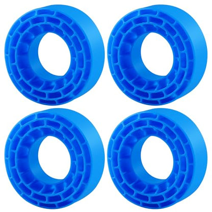1.3" Silicone Rubber Insert Foam fit for 68-72mm*24-27mm 1.3" Tires, Ultra Soft Blue Silicone Rubber Liner for TRX4M SCX24 1/18 1/24 Crawler Tire, Replacement of Sponge Foams 4pcs (Blue)
