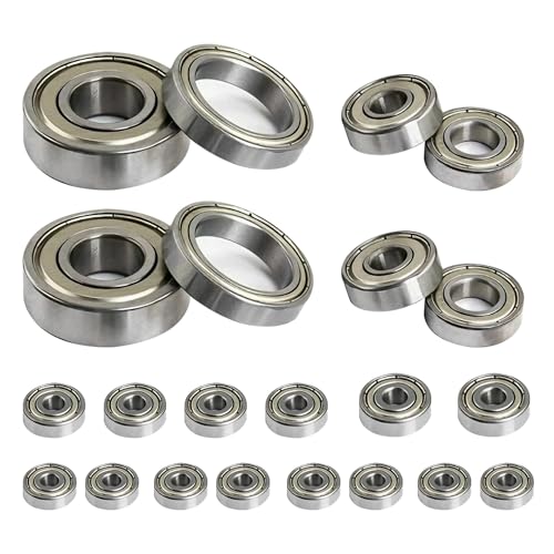 22-Pack Steel Sealed Bearing Kit - Compatible with TRX4M 1/18 RC Crawler, Full Upgrade Set to Replace Plastic Bushings for Smoother Drive & Steering