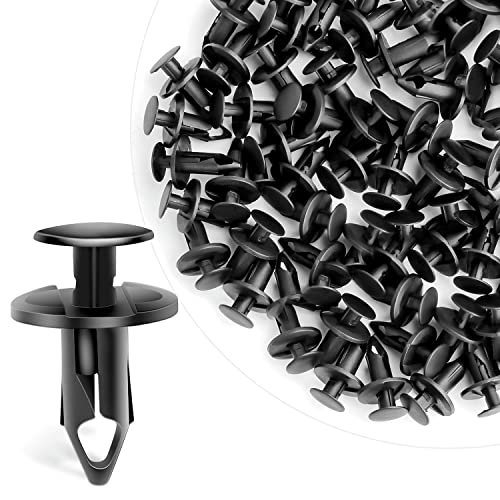 GOOACC 100PCS Nylon Bumper Fastener Rivet Clips 8mm Replacement for GM #21030249, Ford #N807389S VW Auto Push Pin Rivets Automotive Furniture Assembly Expansion Screws Kit - color: 100Pcs Clips 8mm