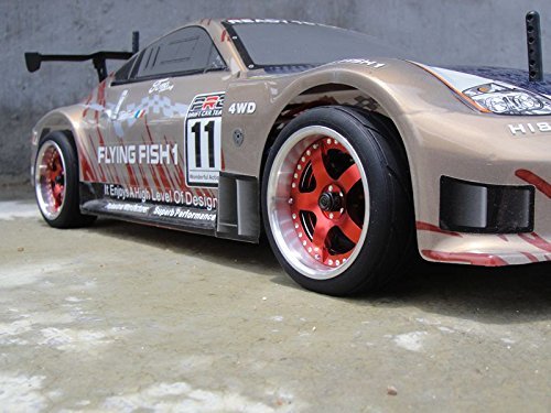 2pcs RC 1/10 Aluminum Alloy Wheel Rims Hex 12mm Adjustable Offset Fit 1:10 RC On Road Drift Touring Car Tires (Silver & Red Color) - color: Silver & Red