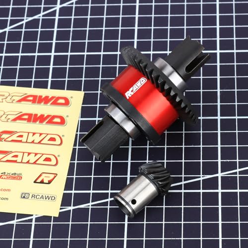 RCAWD 40CrMo Outcast Kraton 8S Oil Filled Front/Rear Diff Set, 70% Upgrades, 39T Differential Gear Assembled & 12T Spiral Main Input Gear, #ARA310937,#ARA310912