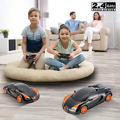 BEZGAR 1:24 Bugatti Remote Control Car Licensed Bugatti Grand Sport Vitesse | Official Bugatti Replica, 2.4GHz Interference-Free Control, Ideal Toy for Boys 6-8, 8-12 & Adults, Hobby Collectible Model - color: Bugatti-1:24 Bugatti Grand Sport Vitesse