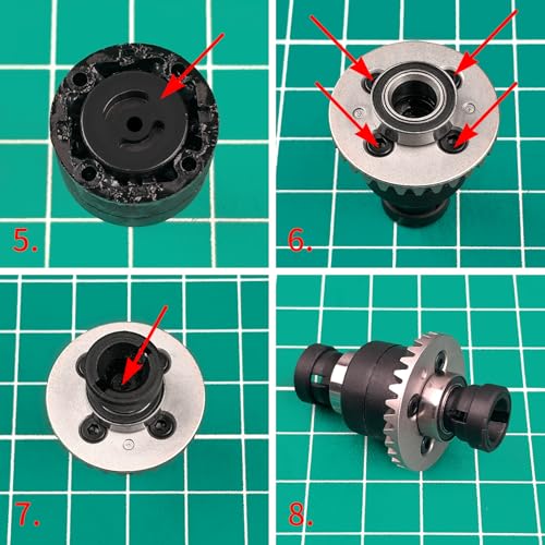 Steel Front/Rear Differential Gear for ARRMA Mojave Granite GROM | 1/14 1/18 RC Car Upgrade