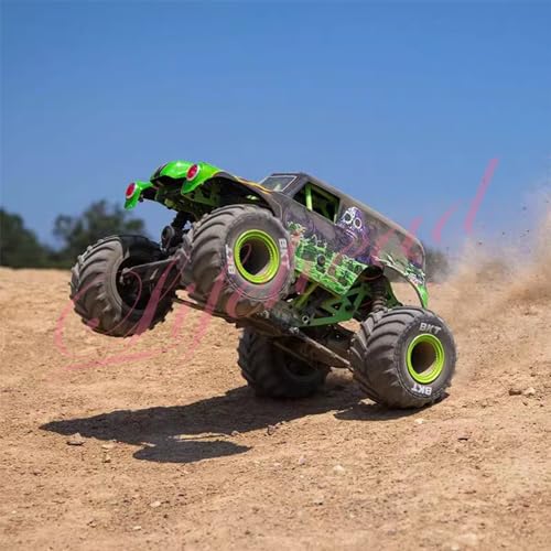 Lifehead 1/16 RC Monster Truck Snow Sand Tires for 1/12 1/14 1/16 RC Off Road Monster Truck TRAXXAS E-REVO SUMMIT Tamiya Losi HBX 16889 S1601/12mm Hex/OD 100mm - color: Green