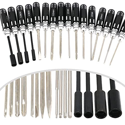 Hex Allen Screwdriver Kit - 16pcs RC Car Traxxas Helicopter Tool Set