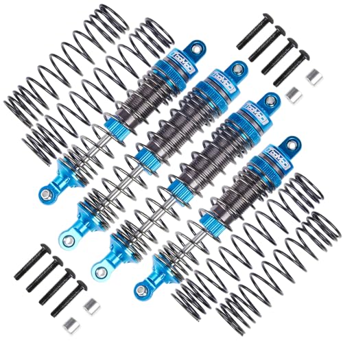 100/115mm RC Oil Shock Absorber Big Bore Damper for 1/10 Arrma Typhon 3S/2S, BIG ROCK,GRANITE,SENTON Replacement Parts Upgrade (Blue) - color: Blue
