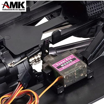 313mm Wheelbase Nylon Chassis Frame Car Body with 2-Speed Transmission 35T 550 Motor for 1/10 RC Crawler Axial SCX10 TRX4 D90 (DIY+Axles)