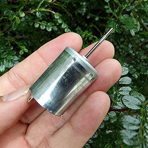 GTPBAO Power Science DIY Hobby Toy Model Motor, DC 6V 12V 10000RPM, Mini 370 Motor with Precious Metal Brush, 23mm Long Shaft 6-Pole Rotor, High Speed Large Torque Engine Projects