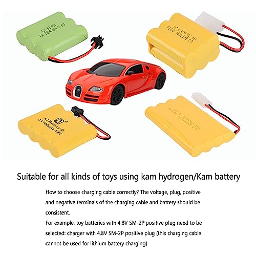SM-2P Plug 9.6V NiCd NiMH Battery Charger for Toys Robot Car Boat for Tank Remote Control Car USB Charger Nicd Nimh Battery Charger Car Charger Cable 9.6v Household Battery, Positive